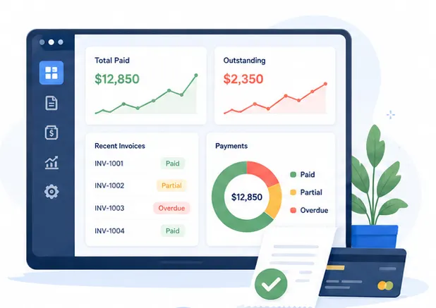 keep tracking payments and receipts from clients